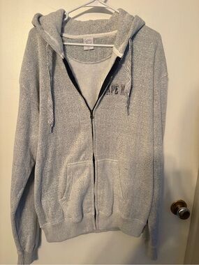 Ragwear women’s XL Light Gray Zip-Up Hooded Sweater